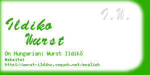 ildiko wurst business card